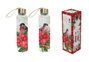 DKD Home Decor Set de 2 Botellas de Cristal Cascanueces 550ml Rojo y Verde