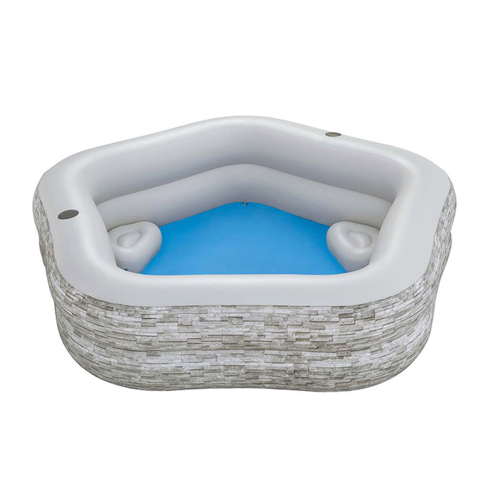 Bestway Piscina Hinchable Familiar 213x206x53 cm Gris