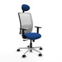PIQUERAS Y CRESPO Silla de oficina Zulema Azul y Blanco