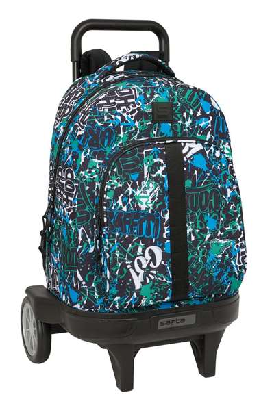 Safta Mochila Grande con Ruedas Compact Evolution Extraíble Graffiti Go Safta Mochila Grande con Ruedas Compact Evolution Extraíble Graffiti Go