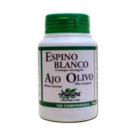Plantapol Espino Blanco Ajo Olivo 100 comprimidos Suplemento Hipotensor