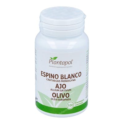 PLANTAPOL Espino Blanco, Ajo y Olivo 100 Comprimidos