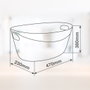 Dovelis Cesto multiusos ovalado 24L Blanco