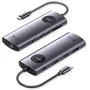 Vention TQWHB - Estación de Acoplamiento USB-C 10 en 1 con 2x HDMI 4K 60Hz, DisplayPort, PD 100W, 3x USB, RJ45 Gigabit y Lector de Tarjetas - Gris