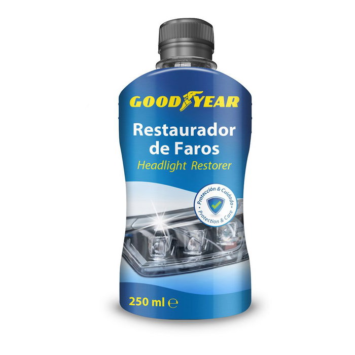 Goodyear Reparador Faros 250ml GY31CL250 - Restaura y da brillo a faros opacos y amarillentos sin pulidora Goodyear Reparador Faros 250ml GY31CL250 - Restaura y da brillo a faros opacos y amarillentos sin pulidora
