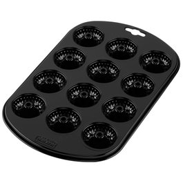 Kaiser Inspiration Molde para 12 Mini Muffins Negro