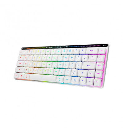 Asus Teclado Gaming Falchion RX Low Profile 65% Mecánico Blanco Inalámbrico ROG Español Español 90MP03EC-BKSA10