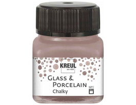 Kreul Pintura vidrio y porcelana Chalky mate Mocca 20ml