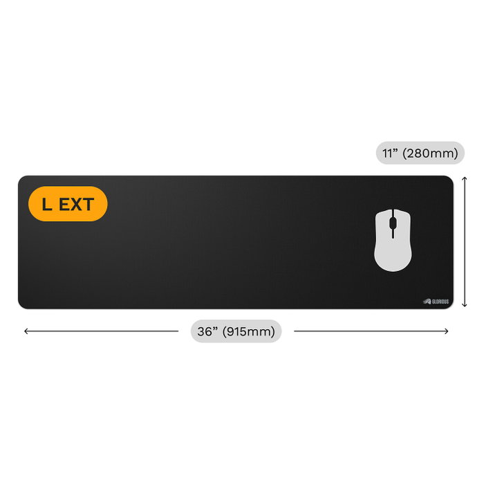 Glorious Gaming Mauspad 2 L Negro