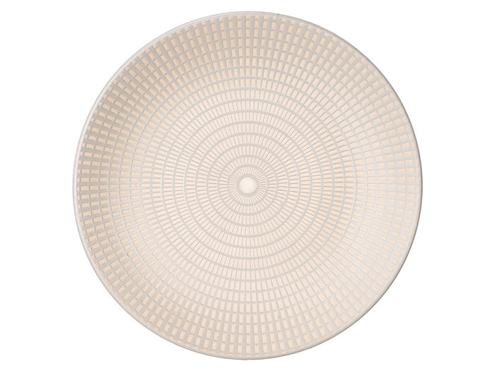 Vessia Plato Postre 20.5 cm Grabado Gris Cerámica (Set de 24)