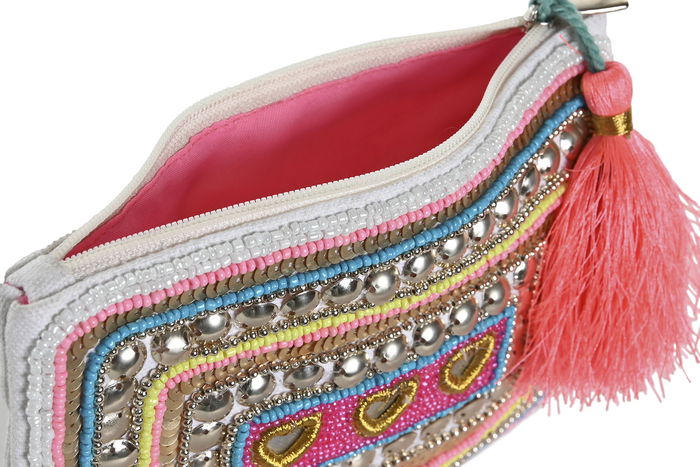 DKD Home Decor Neceser Mediterraneo Little purse Multicolor Verde 2 x 13 x 18.5 cm (6 Unidades)