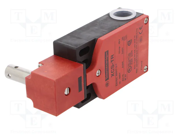TELEMECANIQUE SENSORS XCSTR751 Interruptor de seguridad de bisagra rojo