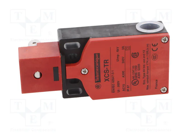 TELEMECANIQUE SENSORS XCSTR751 Interruptor de seguridad de bisagra rojo