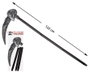 Atosa Cetro de Fantasía con Cráneo Negro y Gris 122 cm para Disfraz Grim Reaper/Esqueleto
