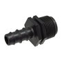 Aqua Control Adaptador Macho para Tubo Ø16 mm a Rosca ½ pulg Polipropileno Negro Tratamiento Anti UV