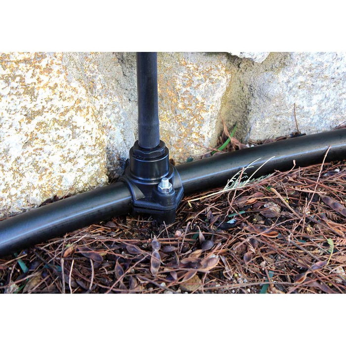 Aqua Control Adaptador Macho para Tubo Ø16 mm a Rosca ½ pulg Polipropileno Negro Tratamiento Anti UV