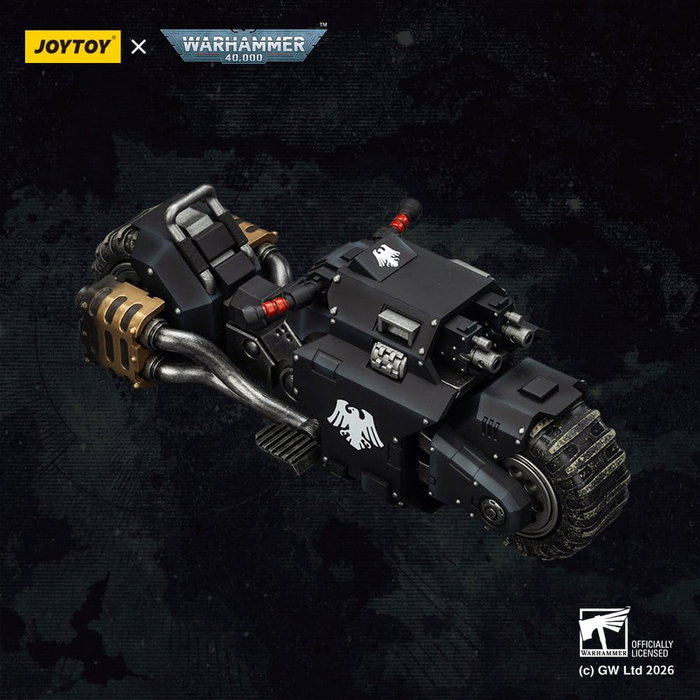 Joy Toy (CN) Warhammer 40,000 Raider-pattern Combat Bike Raven Guard con twin-linked bolt rifles Joy Toy (CN) Warhammer 40,000 Raider-pattern Combat Bike Raven Guard con twin-linked bolt rifles