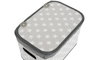 DKD Home Decor Cesta Tradicional Gris Blanco Set de 6 Piezas Bambú Poliéster Algodón MDF 51 x 35 x 33 cm