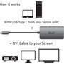 Club 3D CAC-1510 Adaptador USB 3.2 Tipo C a DVI-D Dual Link
