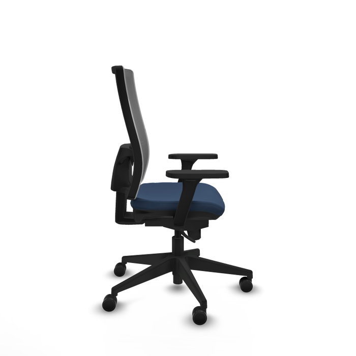 PIQUERAS Y CRESPO Silla de oficina Horna con Mecanismo Sincro Azul Marino y Gris PIQUERAS Y CRESPO Silla de oficina Horna con Mecanismo Sincro Azul Marino y Gris