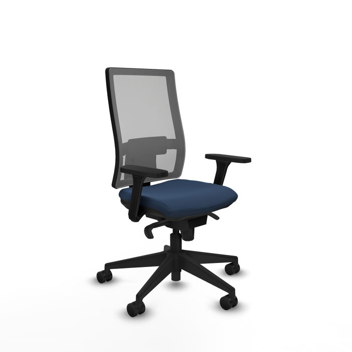 PIQUERAS Y CRESPO Silla de oficina Horna con Mecanismo Sincro Azul Marino y Gris PIQUERAS Y CRESPO Silla de oficina Horna con Mecanismo Sincro Azul Marino y Gris