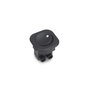 Emuca Lote de 10 interruptores para empotrar D21x21, Plástico, Negro