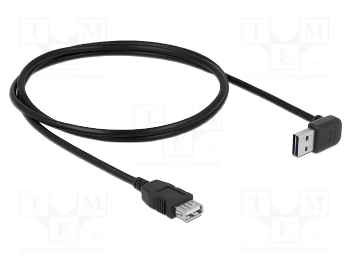 DeLOCK Cable de extensión USB 2.0 Tipo-A a Tipo-A, 1 m, Negro DeLOCK Cable de extensión USB 2.0 Tipo-A a Tipo-A, 1 m, Negro