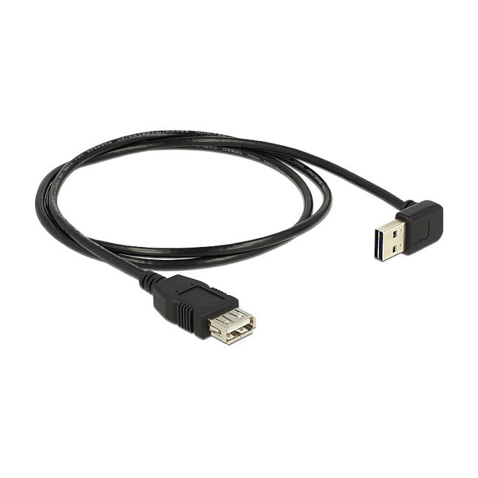 DeLOCK Cable de extensión USB 2.0 Tipo-A a Tipo-A, 1 m, Negro DeLOCK Cable de extensión USB 2.0 Tipo-A a Tipo-A, 1 m, Negro