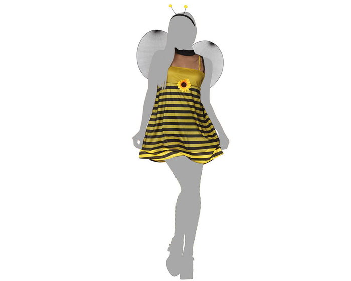 atosa Disfraz Abeja para Mujer Adulto Talla XL - 3 Piezas