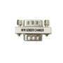 VALUE 12.99.2025 Adaptador DB9 Macho a Macho de 0 m, Gender Changer Mini 9 Polos, Conector Recto Plata