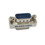 VALUE 12.99.2025 Adaptador DB9 Macho a Macho de 0 m, Gender Changer Mini 9 Polos, Conector Recto Plata