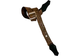 GETM Correa Guitarra Bajo Aussie Gator Mocha Brown ajustable hasta 165 cm Polipiel Nailon Piel