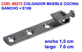 Colgador de mueble de cocina tipo gancho E106