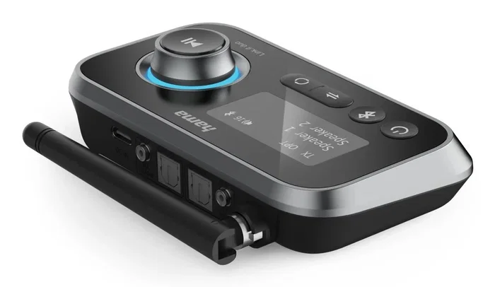 Hama Link.it duo Adaptador Bluetooth 2 en 1 Negro
