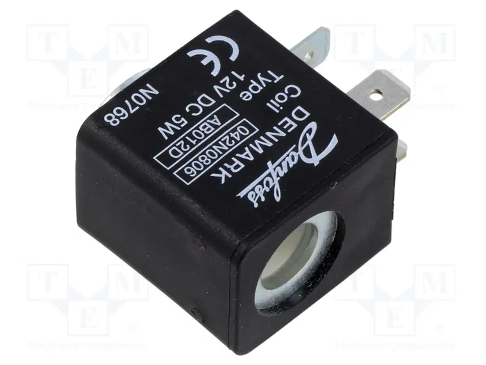 DANFOSS Bobina de electroválvula 12VDC 5W 9mm DANFOSS Bobina de electroválvula 12VDC 5W 9mm