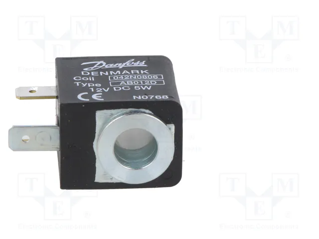 DANFOSS Bobina de electroválvula 12VDC 5W 9mm DANFOSS Bobina de electroválvula 12VDC 5W 9mm