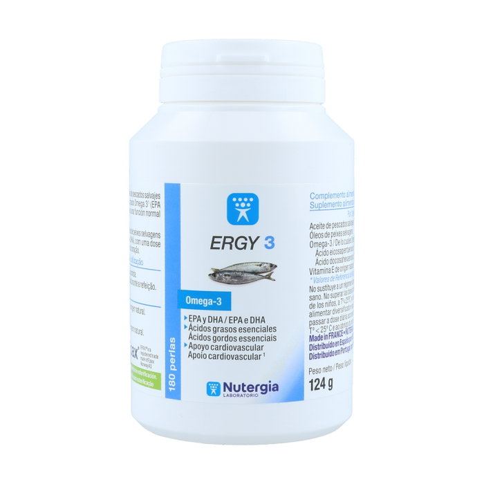 Nutergia ERGY 3 Omega 3, DHA y EPA 180 perlas Nutergia ERGY 3 Omega 3, DHA y EPA 180 perlas