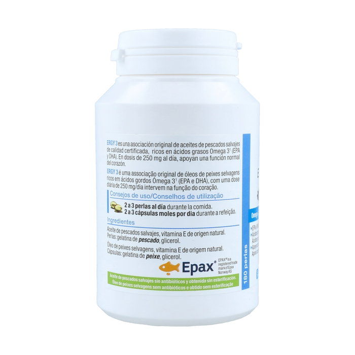 Nutergia ERGY 3 Omega 3, DHA y EPA 180 perlas Nutergia ERGY 3 Omega 3, DHA y EPA 180 perlas
