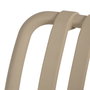Silla Apilable Beige Polipropileno 50 X 58 X 80 cm (Set de 2)