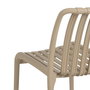 Silla Apilable Beige Polipropileno 50 X 58 X 80 cm (Set de 2)