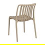 Silla Apilable Beige Polipropileno 50 X 58 X 80 cm (Set de 2)