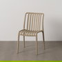 Silla Apilable Beige Polipropileno 50 X 58 X 80 cm (Set de 2)