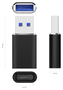 AISENS Mini Adaptador USB 3.2 Gen2 / USB 2.0 Negro