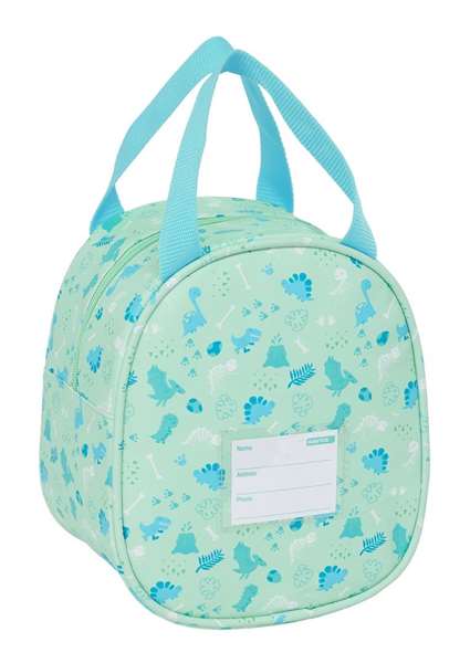 Portameriendas Térmico Safta Dino Verde 19 x 22 x 14 cm