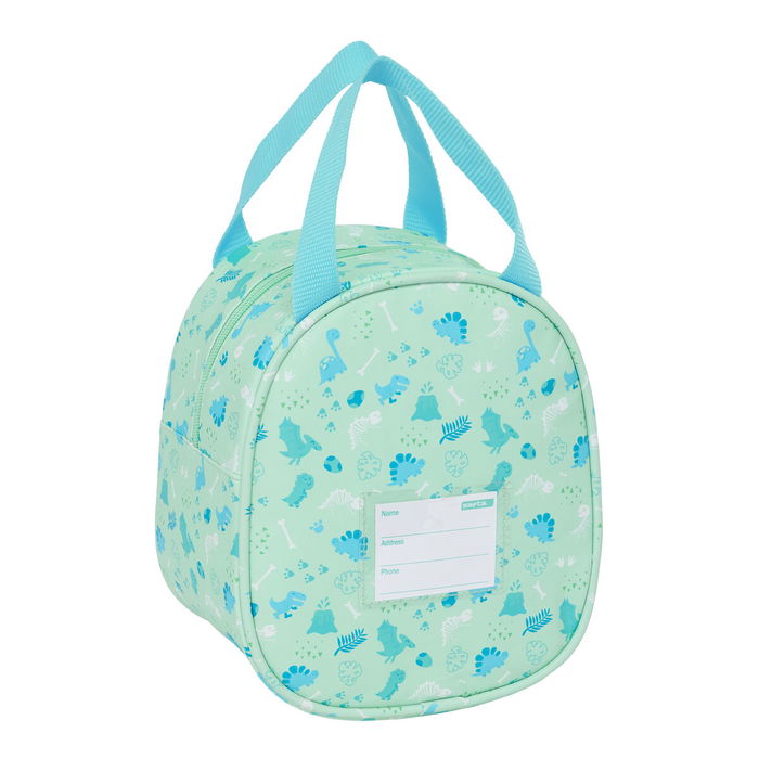 Portameriendas Térmico Safta Dino Verde 19 x 22 x 14 cm