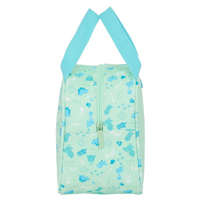 Portameriendas Térmico Safta Dino Verde 19 x 22 x 14 cm