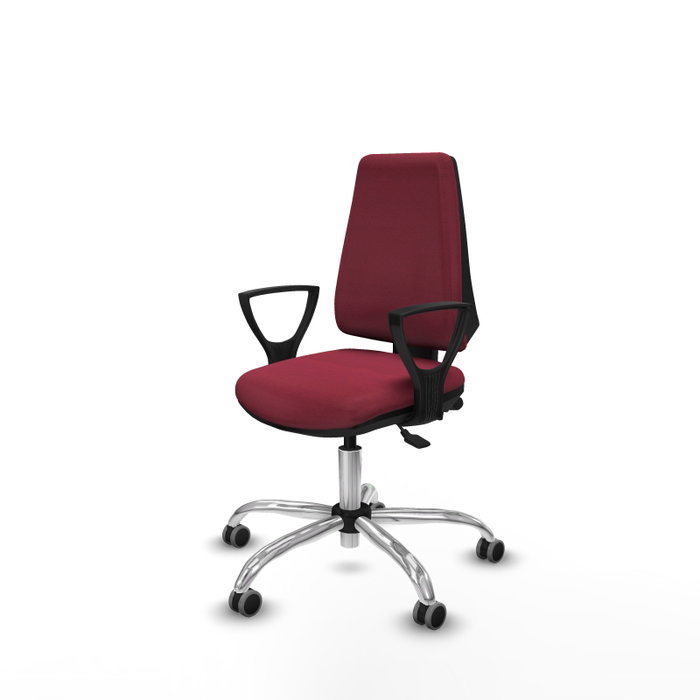 PIQUERAS Y CRESPO Silla de oficina Elche Granate con mecanismo Asincro PIQUERAS Y CRESPO Silla de oficina Elche Granate con mecanismo Asincro
