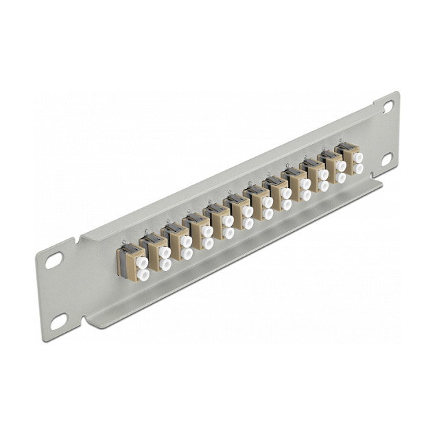 DeLOCK Patchpanel de fibra óptica 10″ 12 puertos LC Duplex beige/gris DeLOCK Patchpanel de fibra óptica 10″ 12 puertos LC Duplex beige/gris