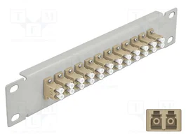 DeLOCK Patchpanel de Fibra Óptica 12 Puertos LC Duplex 10″ 1U
