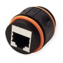 Value Acoplador Modular RJ45 Cat.6A Class EA STP Outdoor/Industria Negro